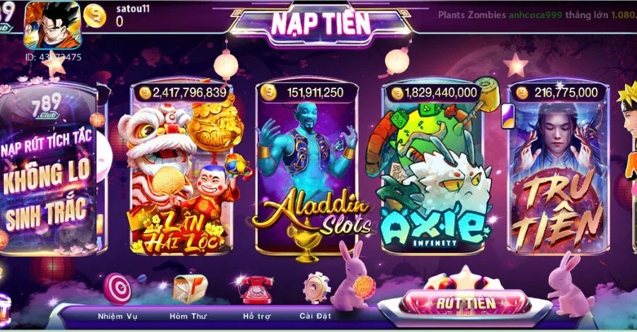 Game bài nổ hũ nhận được khá nhiều sự yêu thích từ người chơi tại 789CLUB Game bài nổ hũ nhận được khá nhiều sự yêu thích từ người chơi tại 789CLUB